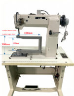 GC24698-360L Series single needle left hook post bed compound feed 360 degree rotating head lockstitch sewing machine