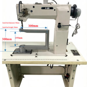 GC24698-360L Series single needle left hook post bed compound feed 360 degree rotating head lockstitch sewing machine